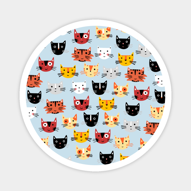 Multiple Cats Magnet by NicSquirrell